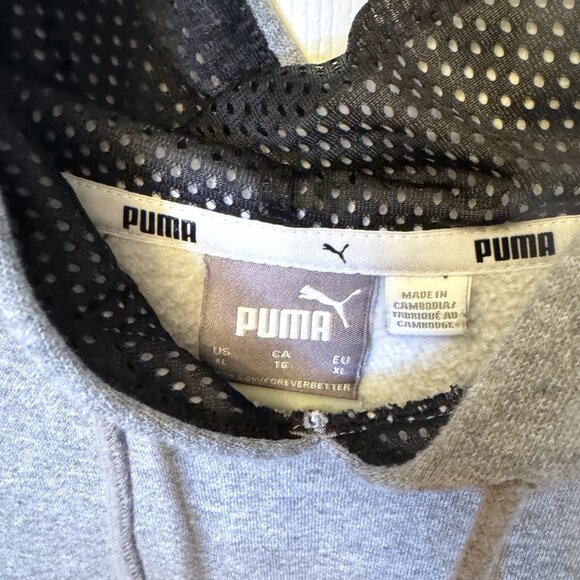PUMA Men's Pipe Sports Hoodie Pullover Size XL - Net Lined Hood - Sportswear - Picture 2 of 8